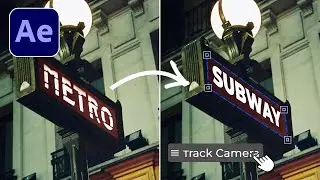 How to stick text to moving object After Effects  | Mocha - After Effects Tutorial