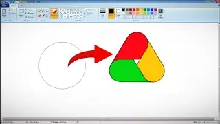 How to draw a logo easy step by step in ms paint /-