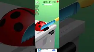 Ladybug Satisfying Slicing Cut #sliceitgame #satisfyinggameplay