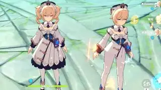 No Skirts and Twintail Barbara Bug | Genshin Impact