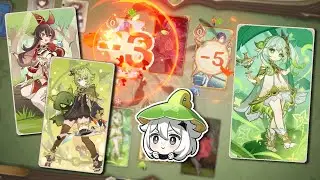 Cute Friendship Deck 🥰 Collei Amber Nahida in Genshin Impact TCG