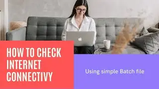 How to check the connectivity of Internet through Batch file.