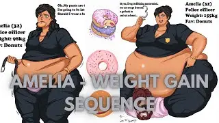 AMELIA - WEIGHT GAIN COMIC