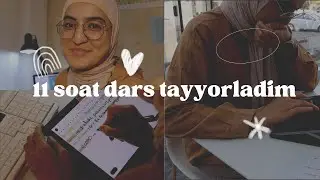 Yakshanba kuni 11 soat dars tayyorladim! | Tibbiyot talabasi hayoti | Tibbiyot kundaligi