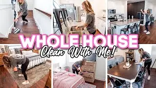 WHOLE HOUSE CLEAN WITH ME // 2024 cleaning motivation