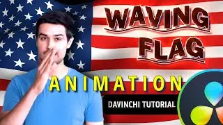 Waving FLAG ANIMATION - Davinci Resolve 20 editing tutorial 