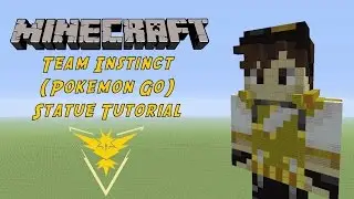Minecraft Tutorial: Team Instinct (Pokemon GO) Trainer Statue
