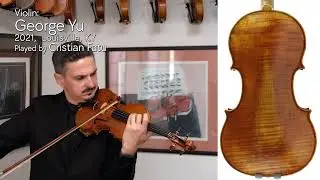 George Yu violin, 2021, Louisville, Kentucky, USA / Cristian Fatu / at the Metzler Violin Shop