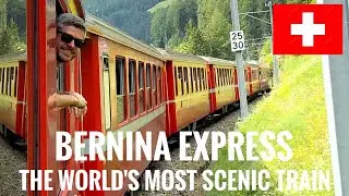 The World’s most Scenic Train “ The Bernina Express”🇨🇭🚞🗻 #berninaexpress #bernina #switzerland