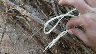 Como atar garbas de leña fina (métodos tradicionales)