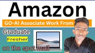Amazon Go Ai Associate Job | Work from home job | Amazon remote job