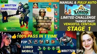 Limited challenge Tarkus Past Stage 1 Fully Auto(& Manual)| VENGEFUL CENTAUR Stage 1