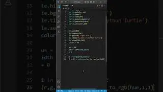 How to Draw Rainbow In Python Turtle #python #pythontutorial #rainbow #turtlegraphics