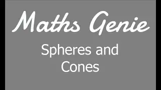 Spheres and Cones
