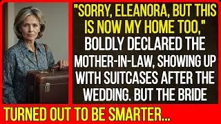 "Sorry, Eleanora, but this is now my home too,"  declared the mother-in-law, showing up...