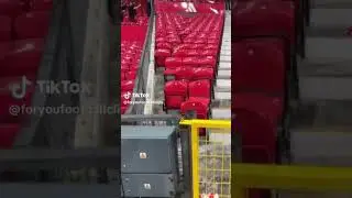 Old Trafford flooding😳 #manchesterunited #premierleague #arsenal #football #pl #oldtrafford #ucl