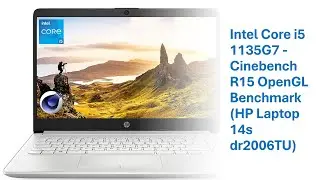 Intel Core i5 1135G7 - Cinebench R15 OpenGL Benchmark (HP Laptop 14s dr2006TU)