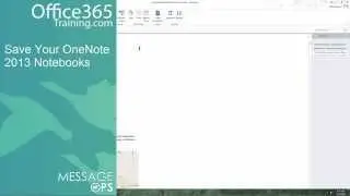 Saving in OneNote 2013