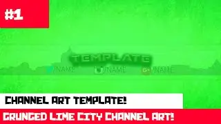 CHANNEL ART TEMPLATE #1| PHOTOSHOP | 2016