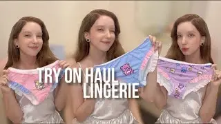 [4K] See-through lingerie try-on haul with Emilia 