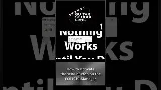 How to activate the green send button in the FCB 1010 manager