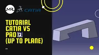 Catia V5 tutorial for beginners | pad (up to plane)