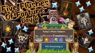 Genshin Impact Five Flushes of Fortune Day 6 Brown Creatures