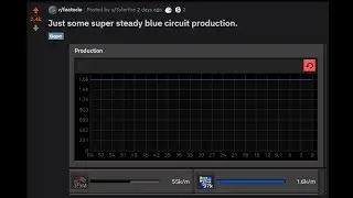 Factorio Gigabase preview. 3.2k blue circuit production ready to double.