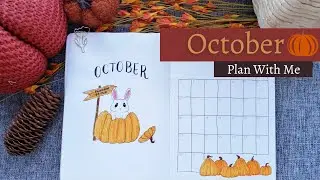 October 2022 Bullet Journal Plan With Me - Pumpkin Patch Rabbits