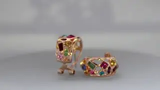 Позолоченные Серьги '25006'