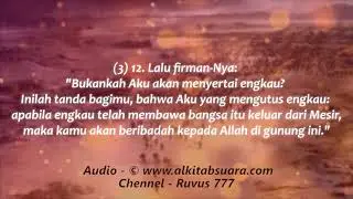KITAB KELUARAN PASAL 3 AYAT 1 SAMPAI 22 - Musa Diutus tuhan untuk membebaskan Bangsa israel