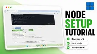 How to Install Node.js on Windows 11 (2026 Node Platform)