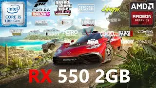 RX 550 2GB Test in 21 Games in 2021