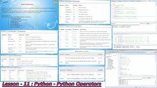 Lesson - 11 : Python3 - Python Operators