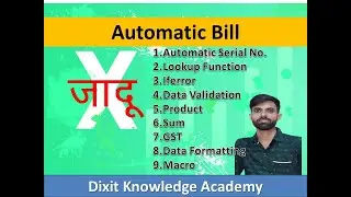 Automatic Bill Excel #AutomaticBill