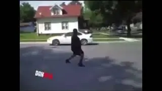 This what happens when you play in the streets.