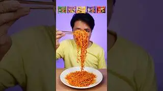 EATING VARIOUS SAMYANG BULDAK NOODLES