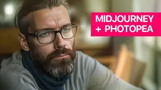 Midjourney Photo Edit with Photopea - PSD Breakdown (includes Midjourney Prompt)