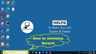 How to minimize / reduce windows search bar | In Bangla