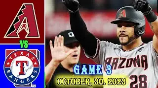 Texas Rangers vs Arizona Diamondbacks [World Series ] Game 3 October 30, 2023 | MLB Highlights 2023