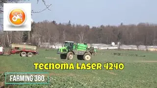 Tecnoma Laser 4240 self propelled sprayer fertilizing oilseeds