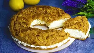 HEALTHY cake Paris Brest! Low-carb gluten-free, sugar-free recipe! Subtitles