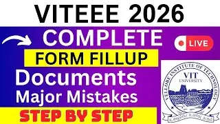 VITEEE 2026 Application Form - VITEEE Registration 2026| How To Fill VITEEE 2026 Application Form