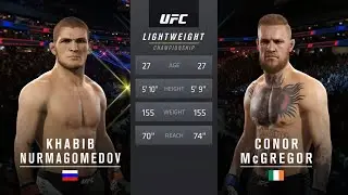 Khabib Nurmagomedov vs Conor McGregor | UFC Luta completa MMA