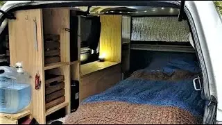 Micro-RV Shelving Unit | Truck Camping Storage Build