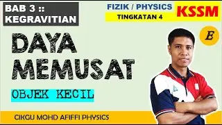 Tutorial 3.1 C :: KEGRAVITIAN :: DAYA & PECUTAN MEMUSAT // CENTRIPETAL FORCE & ACCELERATION