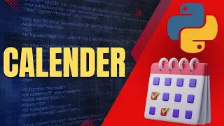 Python GUI tutorial: Learn how to create a Calendar in minutes! || Python Project
