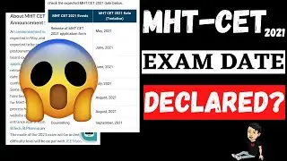 MHT CET 2021 🔥 MHT-CET 2021 Exam Date? 🔥 MHT-CET 2021 Updates 🤩 What to do now? 🔥 Important Updates