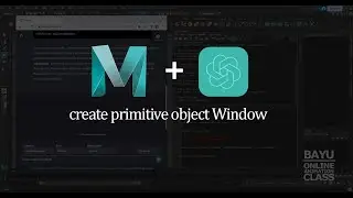 Maya + chatGPT - create primitive object window