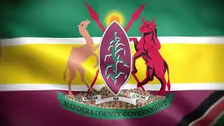 Mandera County Flag Waving Animation